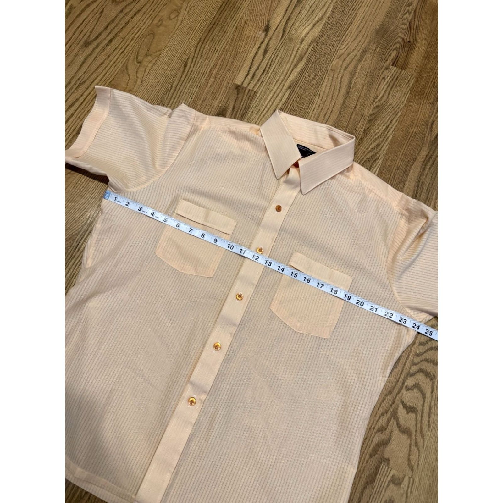 JCPenney Vintage J. C. Penney Short Sleeve Button Shirt Mens Large Polyester Size US L / EU 52-54 / 3 - 3 Thumbnail