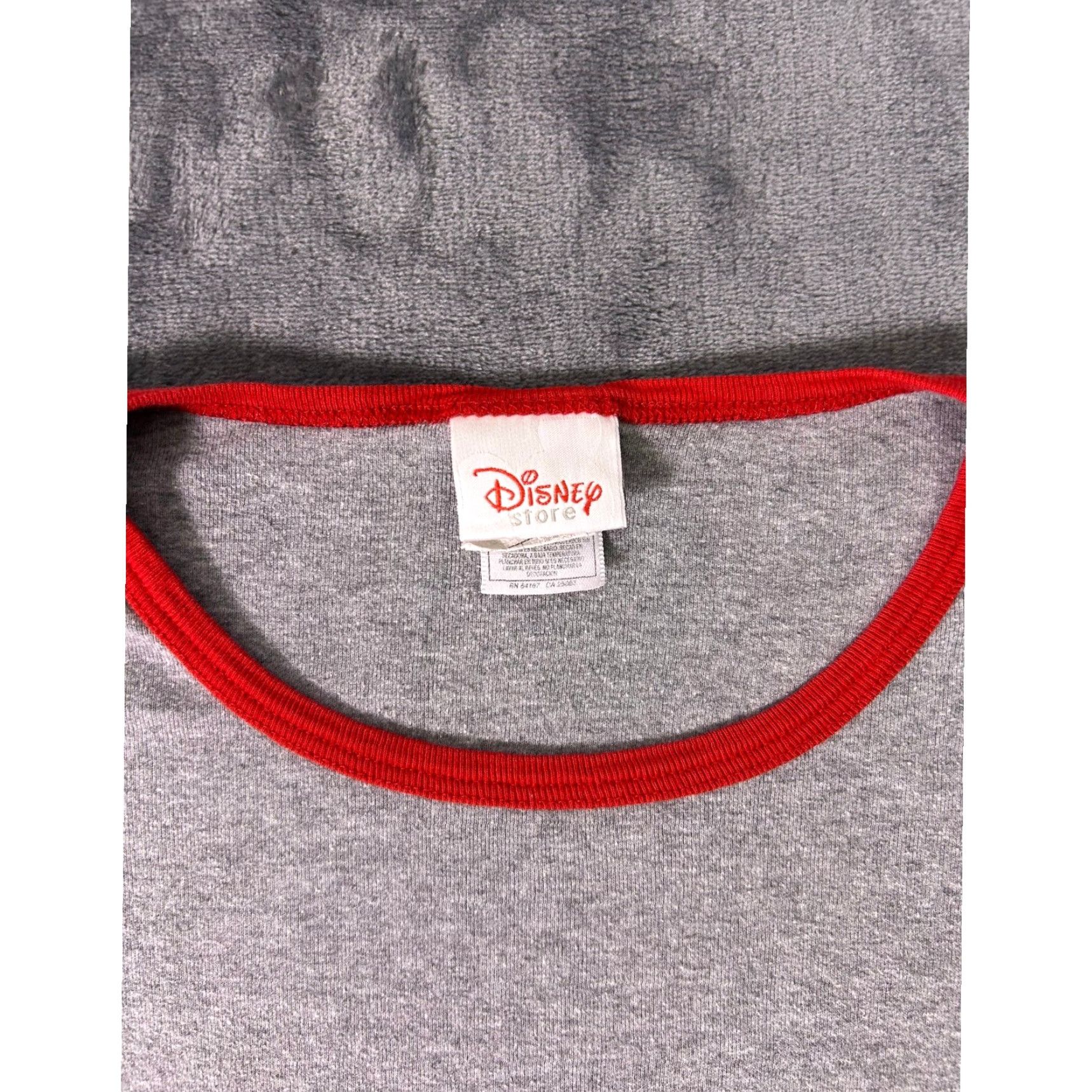 Disney Disney Store Mickey Mouse T-Shirt Gray Red Ringer Tee Women's 2XL Crew Neck Short Sleeve Vintage Disney Theme Size XXL / US 16-18 / IT 52-54 - 3 Thumbnail