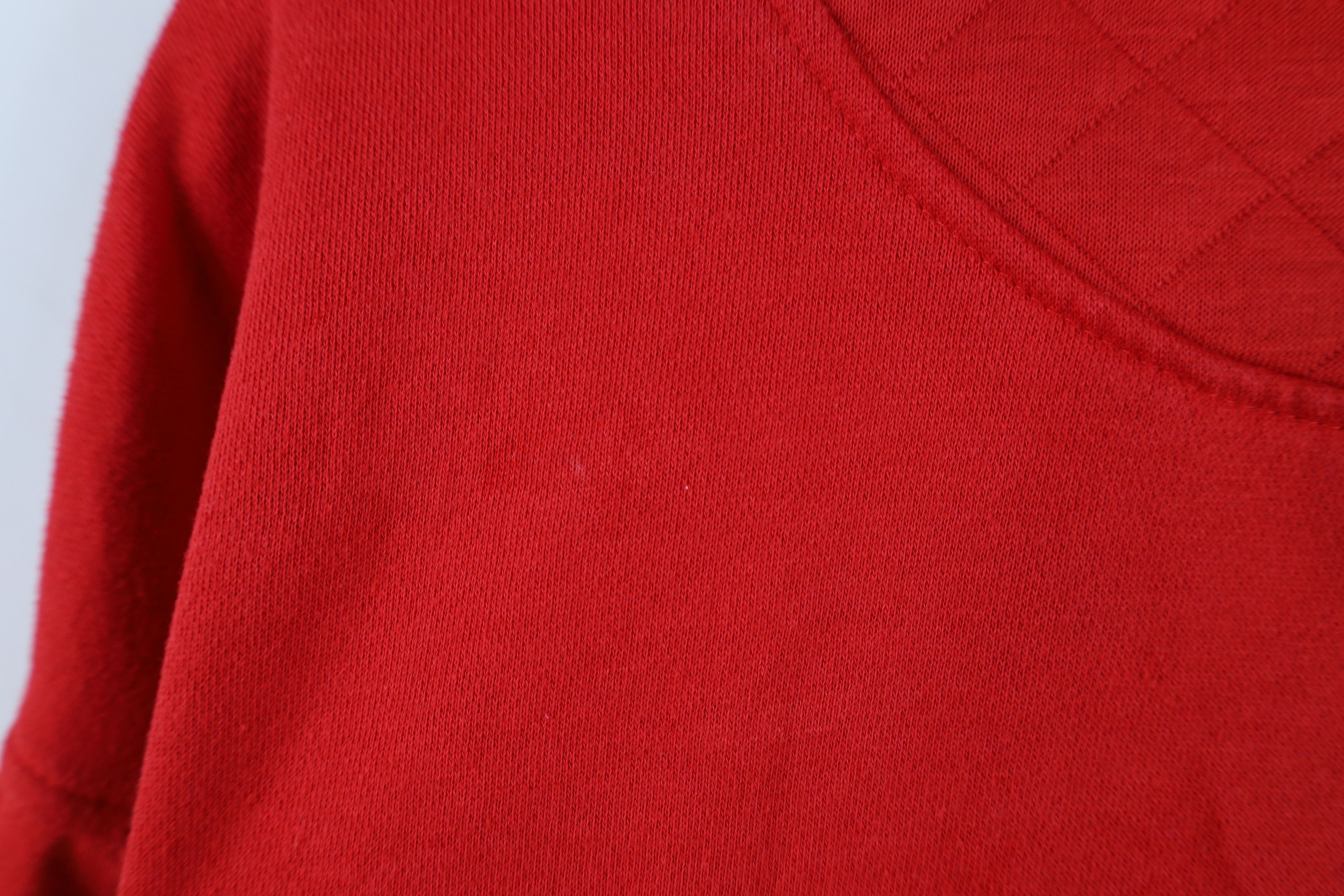 Vintage Vintage 90s Streetwear Button Cardigan Sweatshirt Red Size L / US 10 / IT 46 - 12 Thumbnail
