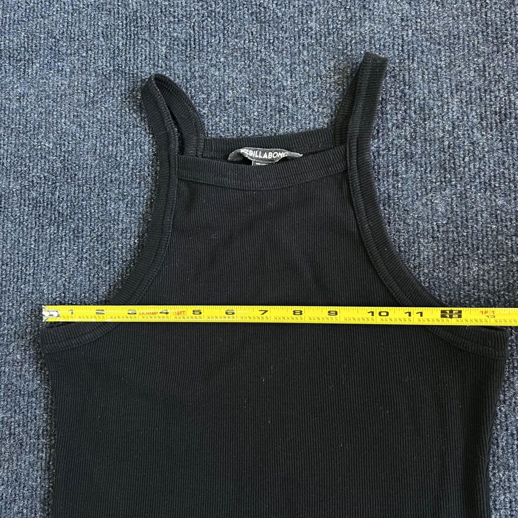Billabong Billabong Dress Womens Medium Black Ribbed Knit High Neck Tank Bodycon Midi Size M / US 6-8 / IT 42-44 - 6 Thumbnail