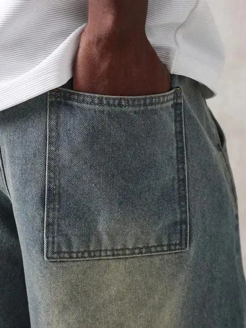 Other Tamaki x Shii Washed Y2k Shorts Jorts Drawstring Denim Size US 32 / EU 48 - 6 Thumbnail