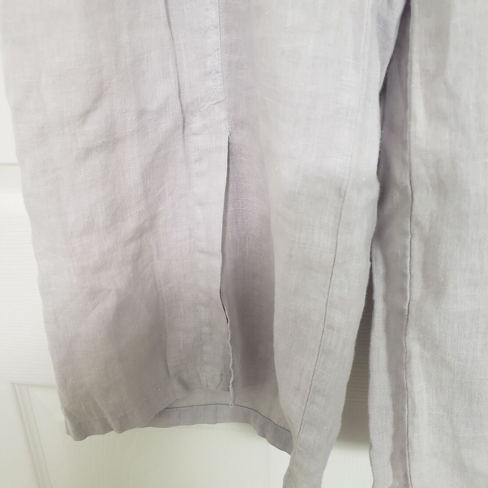 Designer Focus Casual Lite Linen Pants Womens Size Large Neutral Size 34" / US 12 / IT 48 - 5 Thumbnail