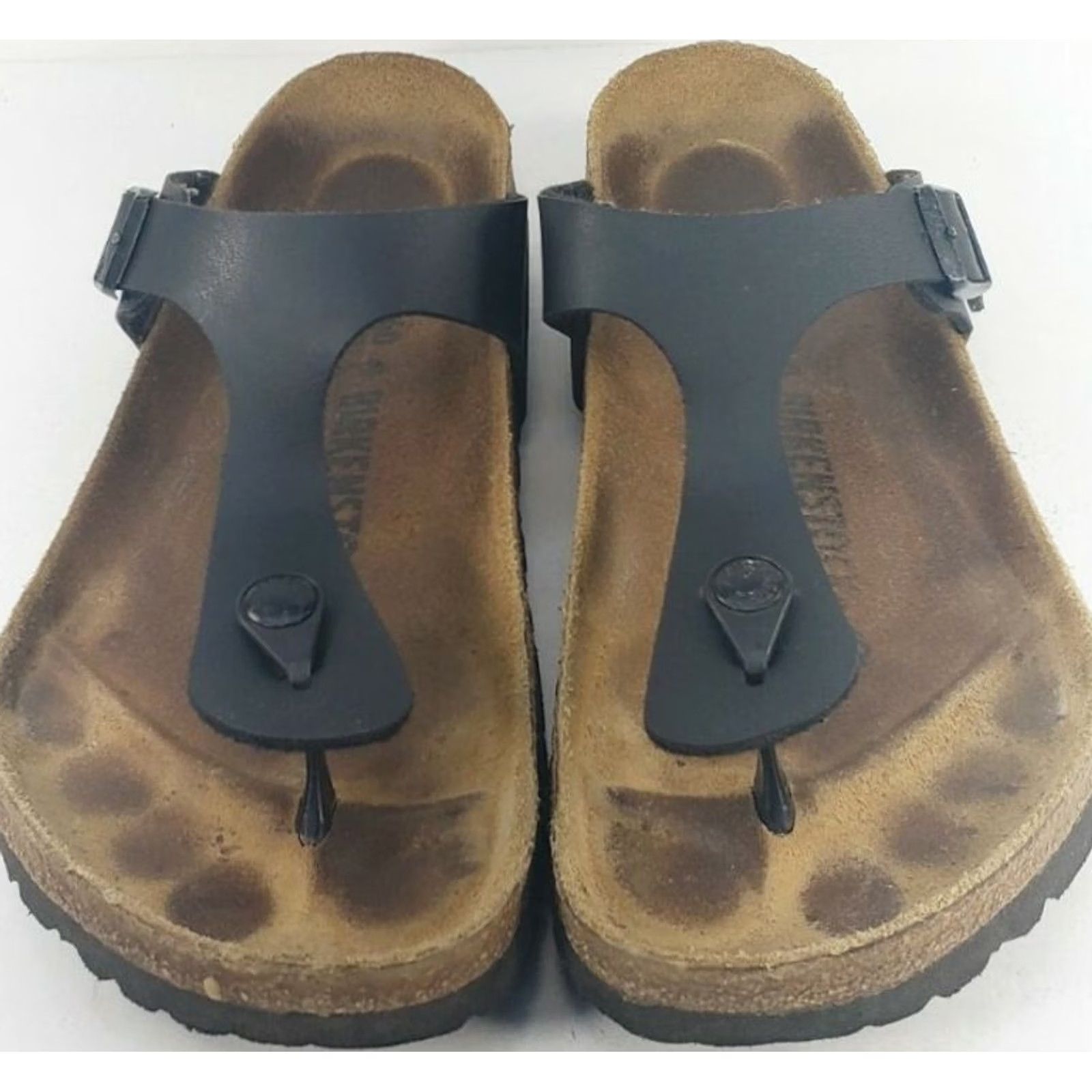 Birkenstock Birkenstock Gizeh BS Black Birko Flor Toe Post Sandals Women’s 9M 40EU Size US 10 / IT 40 - 5 Thumbnail