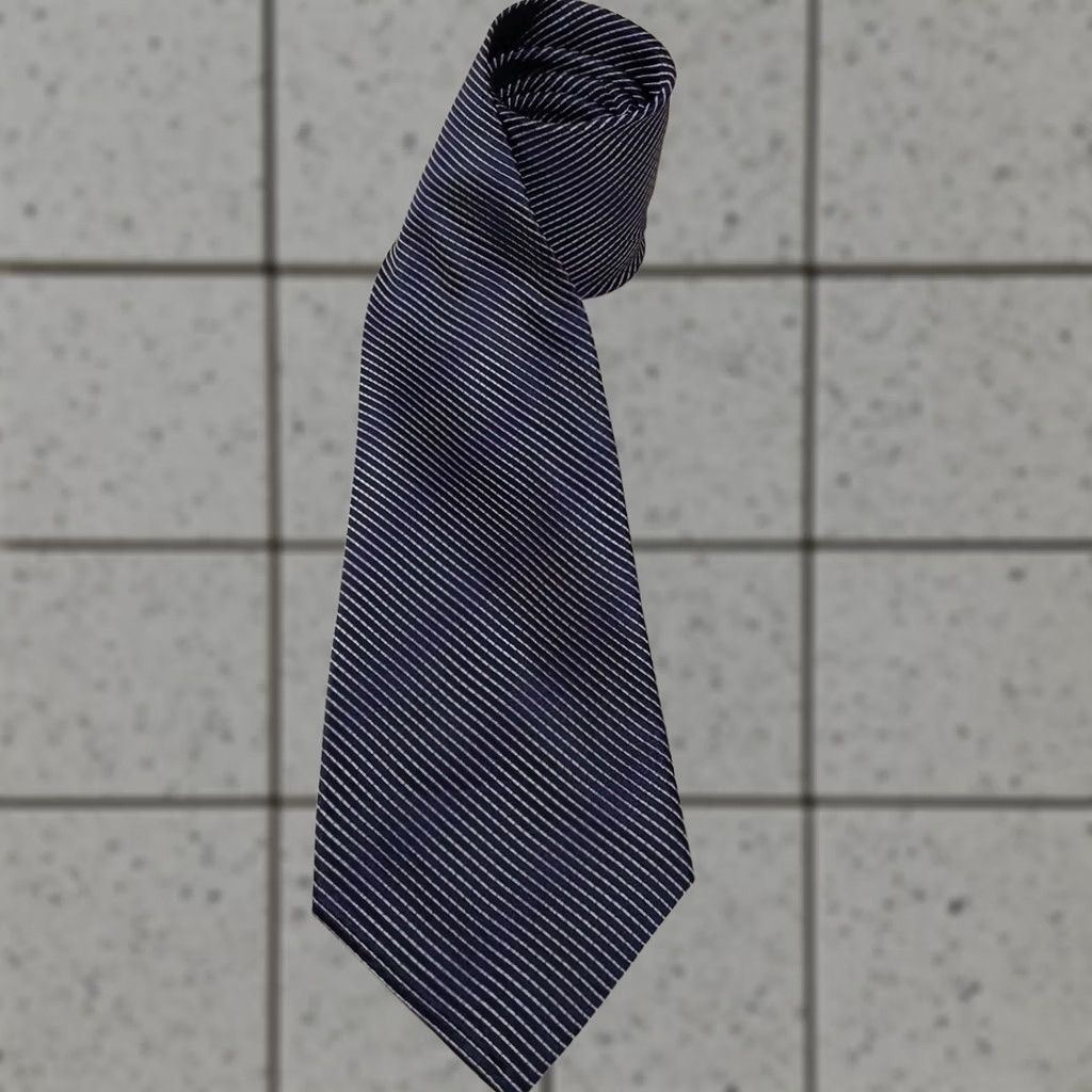 Bcbgmaxazria VINTAGE BCBGMaxazria Men Tie Silk Blue Purple Striped 3" x 60" Hand Sewn Mens Accessories Size ONE SIZE - 1 Thumbnail