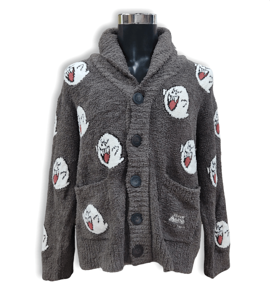 Nintendo GELATO PIQUE x SUPER MARIO Jacquard Cowichan Cardigan