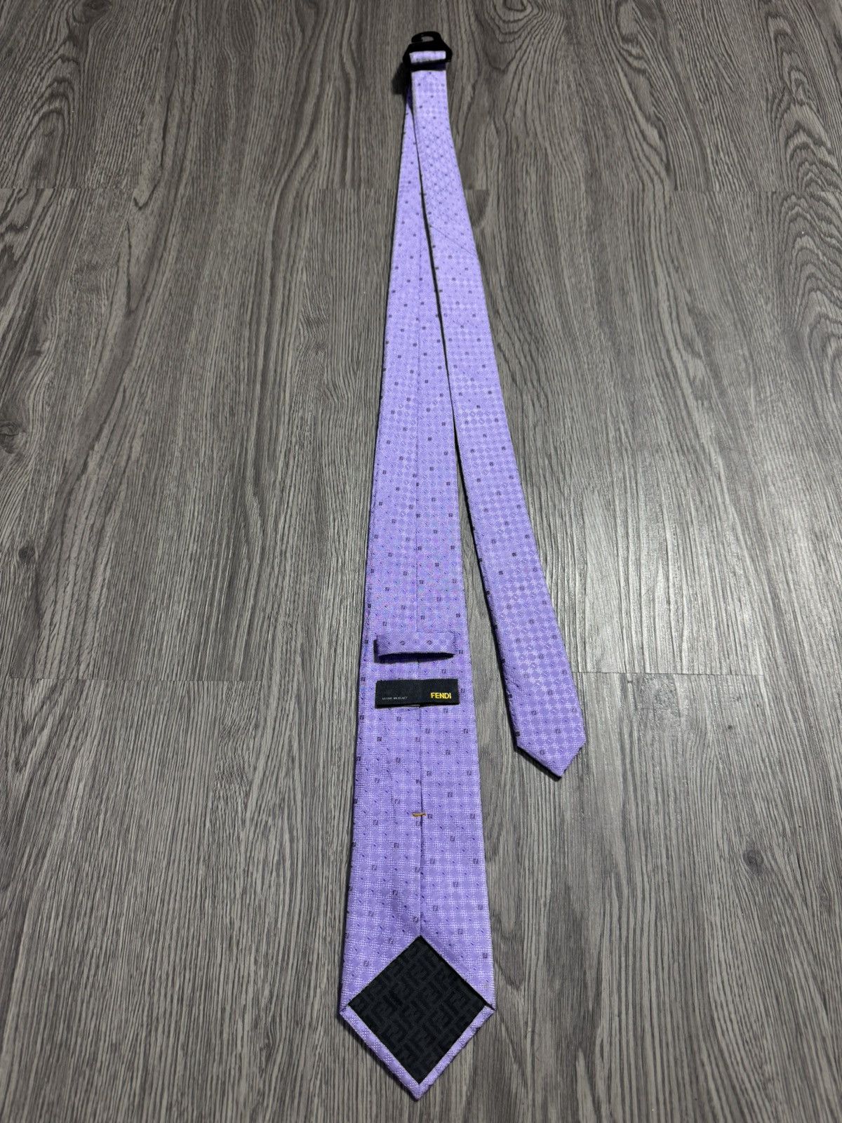 Fendi FENDI Logos Full Print Silk Tie Size ONE SIZE - 2 Thumbnail