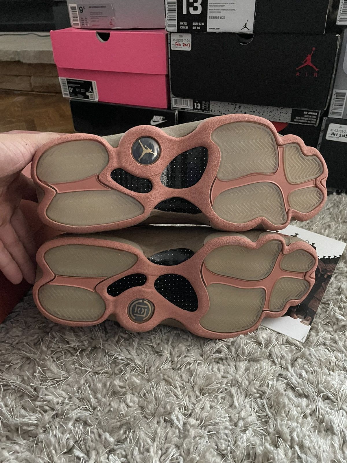 CLOT × Nike Jordan 13 CLOT Sepia Stone Size US 10 / EU 43 - 7 Thumbnail