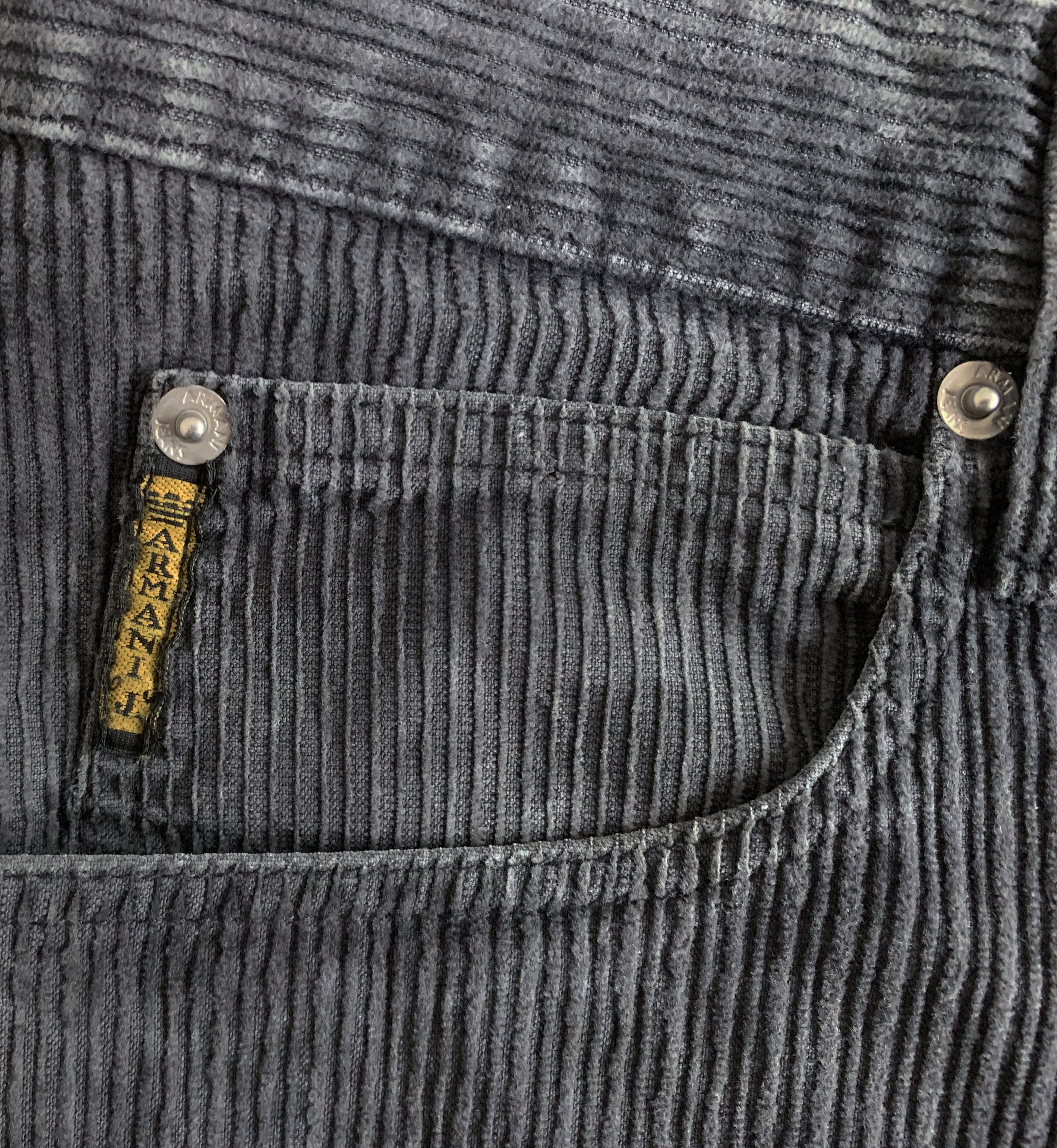 Emporio Armani Vintage 80s 90s ARMANI JEANS Corduroy Pants Faded Trousers Size US 34 / EU 50 - 6 Thumbnail