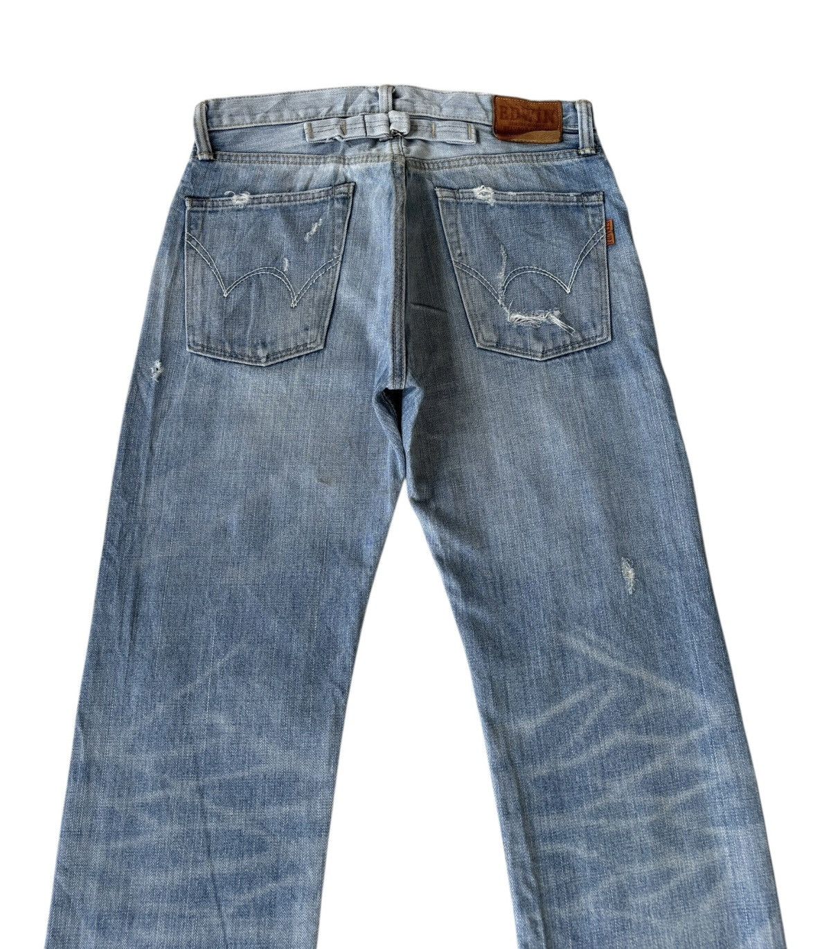 Hysteric Glamour × Undercover 🔥EDWIN 505zx SELVEDGE DENIM BUCKLE BACK BLUE WASH JEANS Size US 30 / EU 46 - 5 Thumbnail