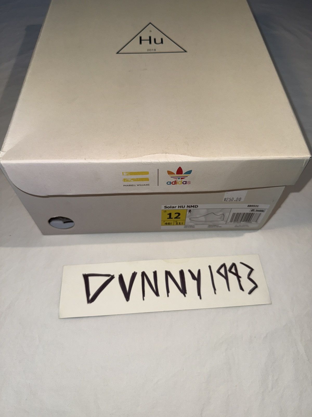 Adidas × Pharrell NMD Hu “MOTH3R” Size US 12 / EU 45 - 9 Thumbnail