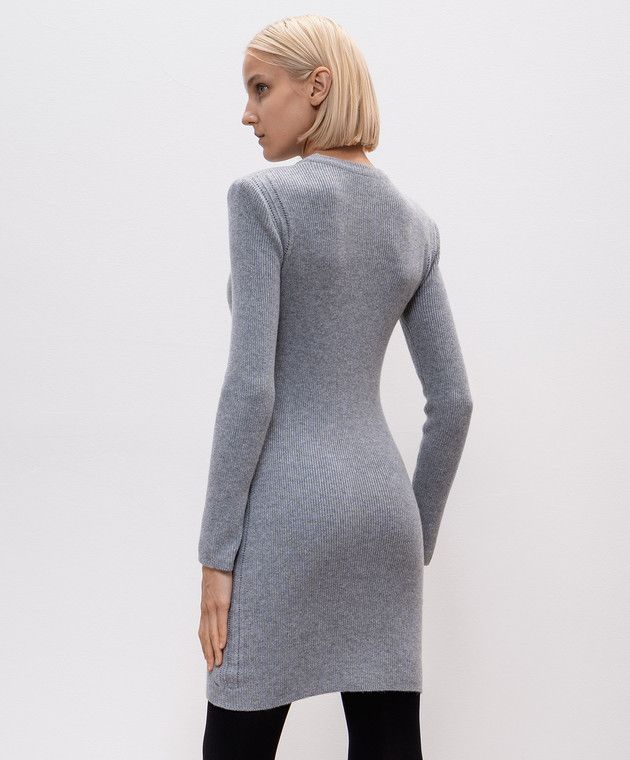 o1w1db10525 ACK501 Cashmere Mini Dress in Grey