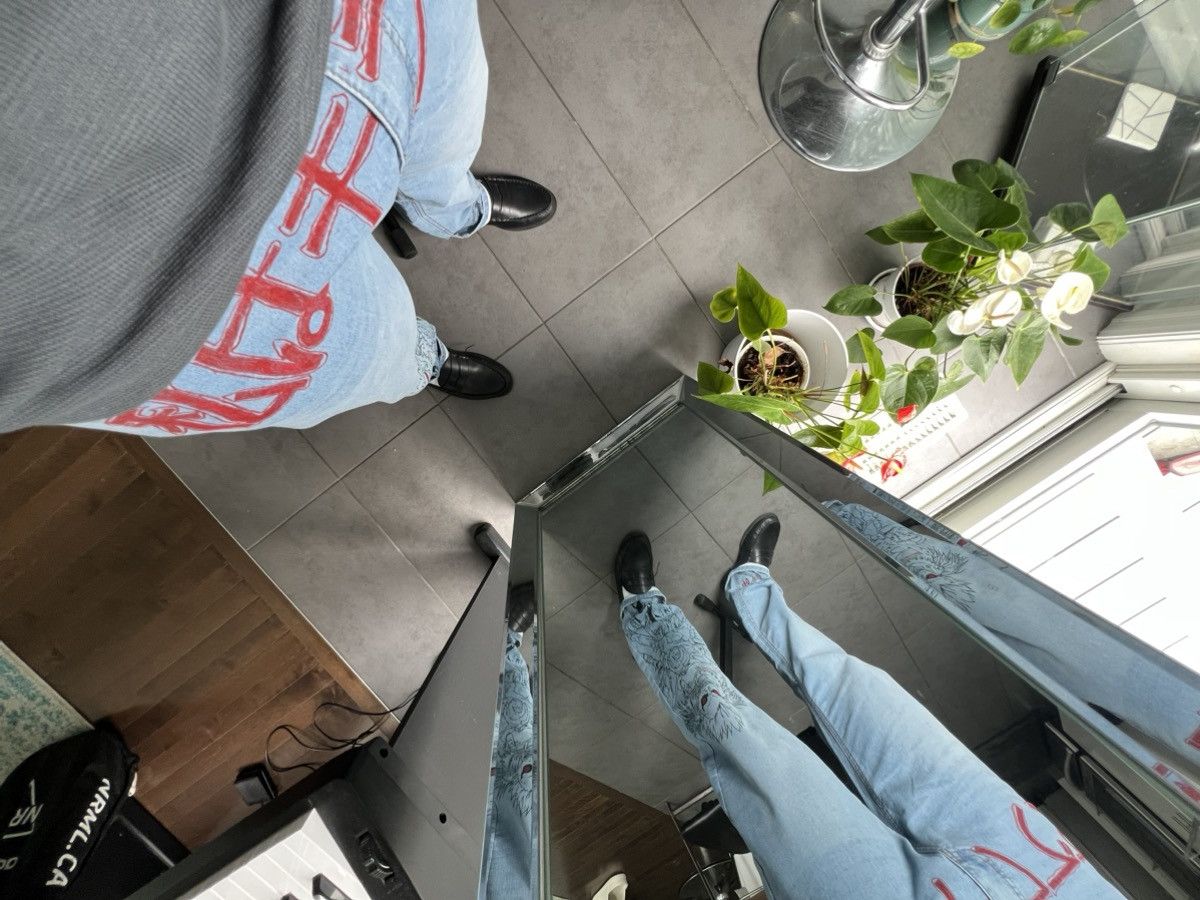 Anime × Vintage BRAND NEW DEATH NOTE Jeans (handmade) Size US 32 / EU 48 - 2 Thumbnail