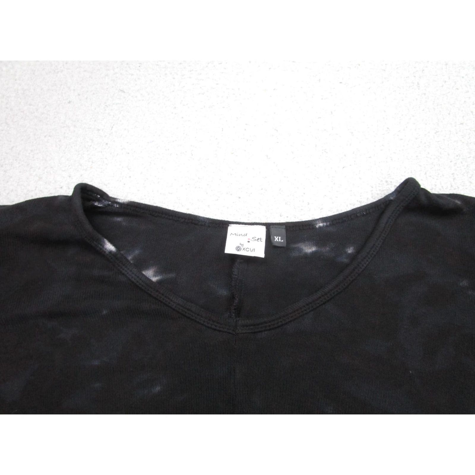 Vintage VINTAGE Mind Set XCVI Shirt Womens XL Black Long Sleeve Tunic Hi Low whimsigoth fairy Size XL / US 12-14 / IT 48-50 - 3 Thumbnail