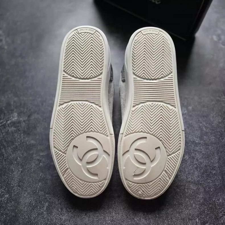 Chanel Chanel Gray Black Velvet Sneakers Size 37 -2505 Size US 7 / IT 37 - 7 Thumbnail
