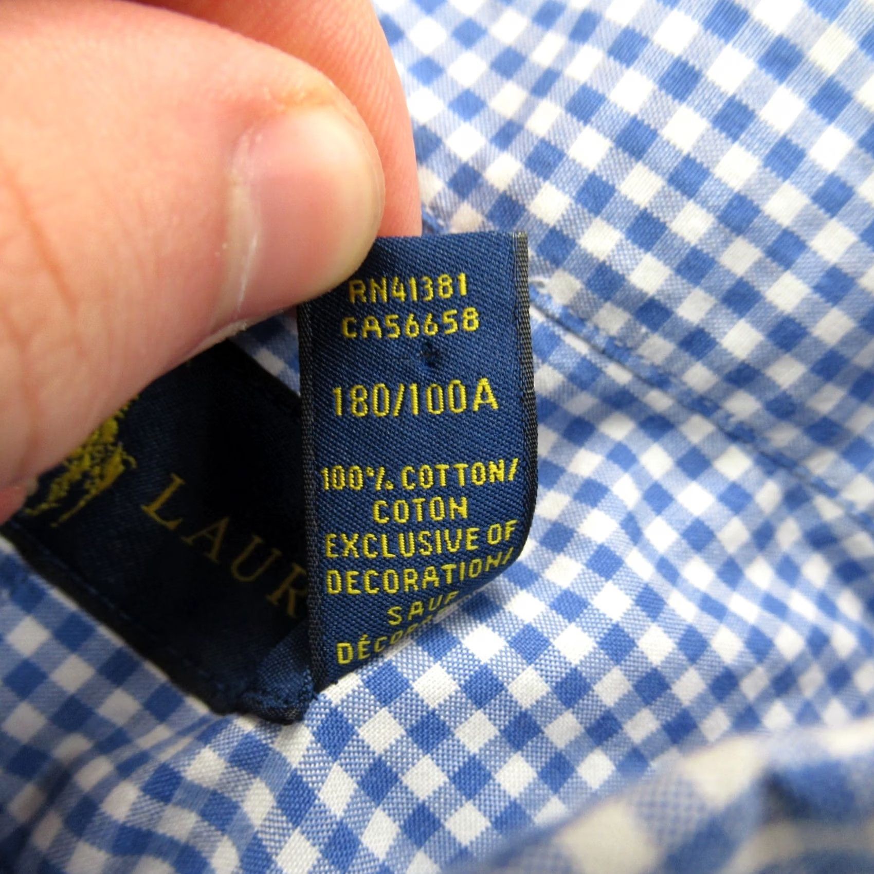 Ralph Lauren Ralph Lauren Shirt Mens L Blue Long Sleeve Casual Checks Button Front Size US L / EU 52-54 / 3 - 5 Thumbnail