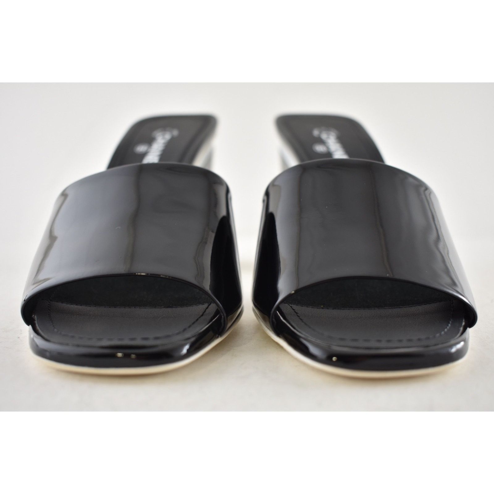 Chanel Patent Calf CC Logo Mule Slide Block Heel Sandal 36.5 Size US 6.5 / IT 36.5 - 6 Thumbnail