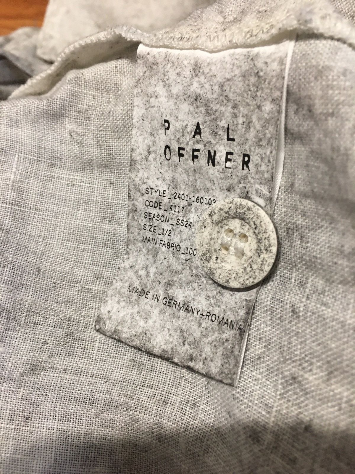 Designer × PAL OFFNER PAL OFFNER Loose Hooded Linen Unisex Overall Size 1-2 /S Size US 28 / EU 44 - 12 Thumbnail