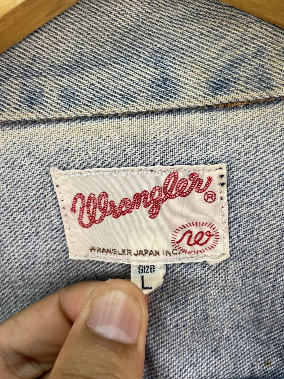 Vintage × Wrangler Vintage 70s 80s Wrangler Denim Trucker Jacket Faded Wash Size US L / EU 52-54 / 3 - 5 Thumbnail