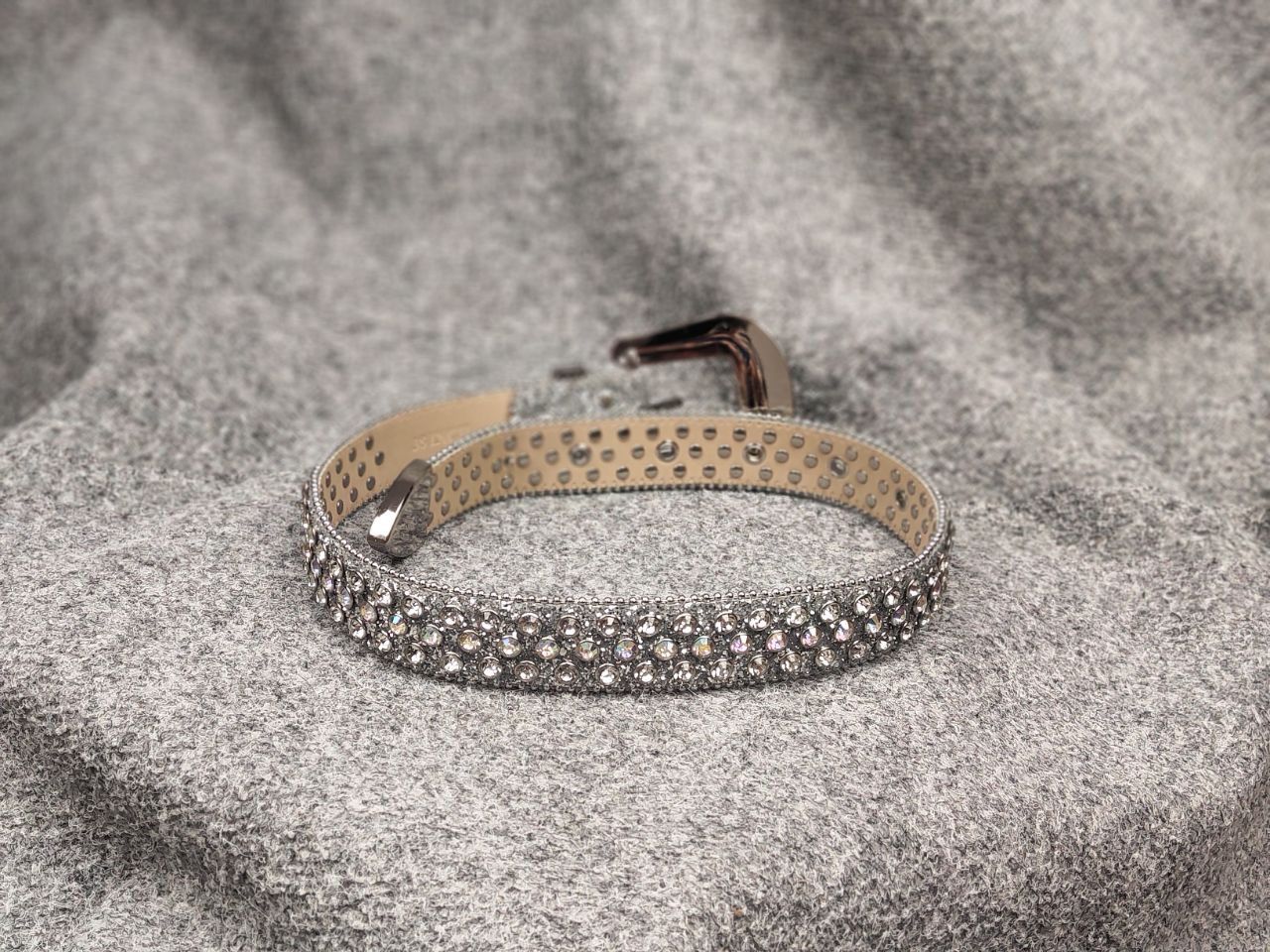 If Six Was Nine Vintage Hysteric Glamour B.B Simon Style Y2K stones Belt Size ONE SIZE - 5 Thumbnail