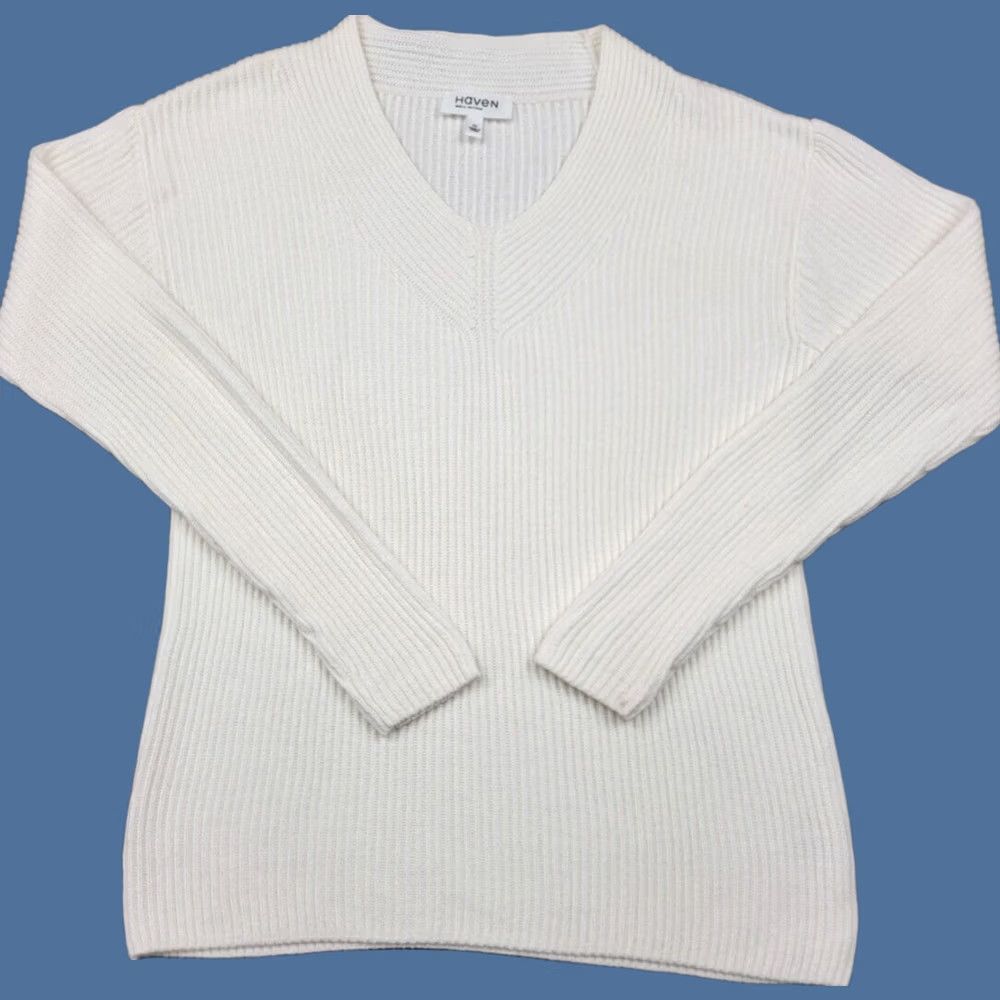 Vintage Haven Well Within Sweater Womens XS Ivory V-Neck Pullover Casual Size XS / US 0-2 / IT 36-38 - 1 Thumbnail