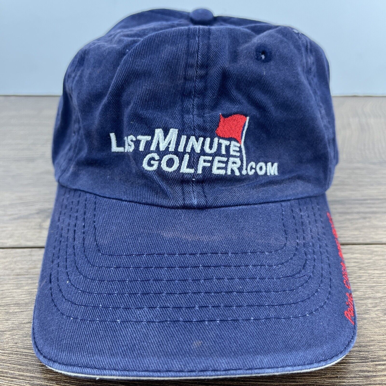 Other Last Minute Golfer Hat Blue Hat Adjustable Adult Size Hat Ca Size ONE SIZE - 3 Thumbnail