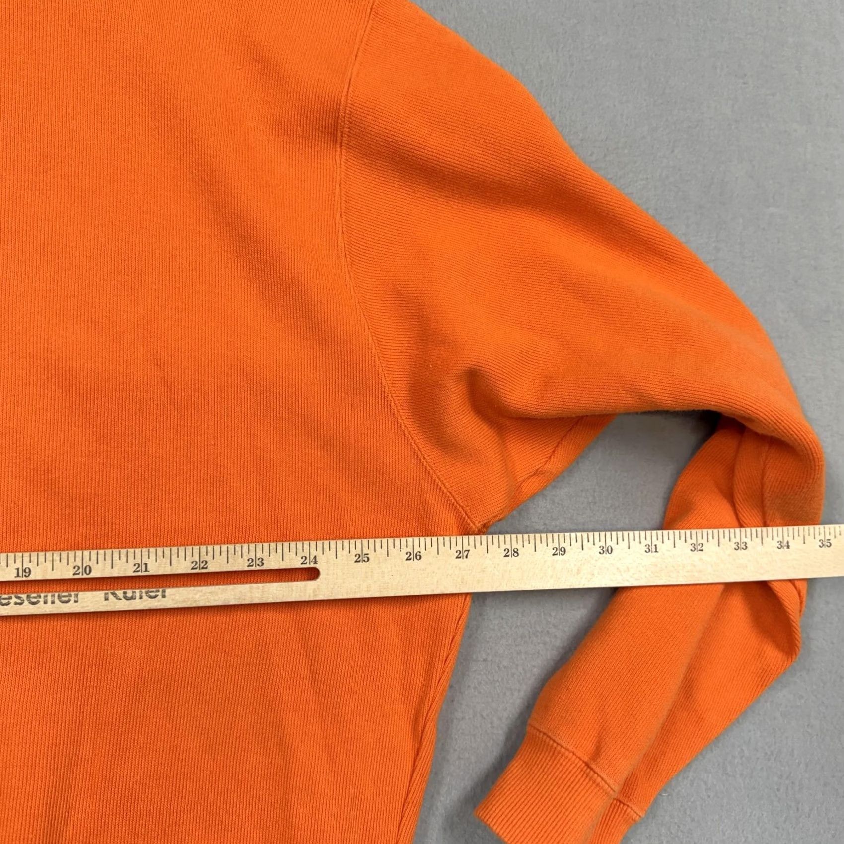 Abercrombie & Fitch Abercrombie & Fitch Sweater Mens XL Orange Crewneck Cotton Knit Pullover Vintage Knit Pullover Crew Neck Solid Logo Casual Fall Mens XL Orange S Size US XL / EU 56 / 4 - 6 Thumbnail