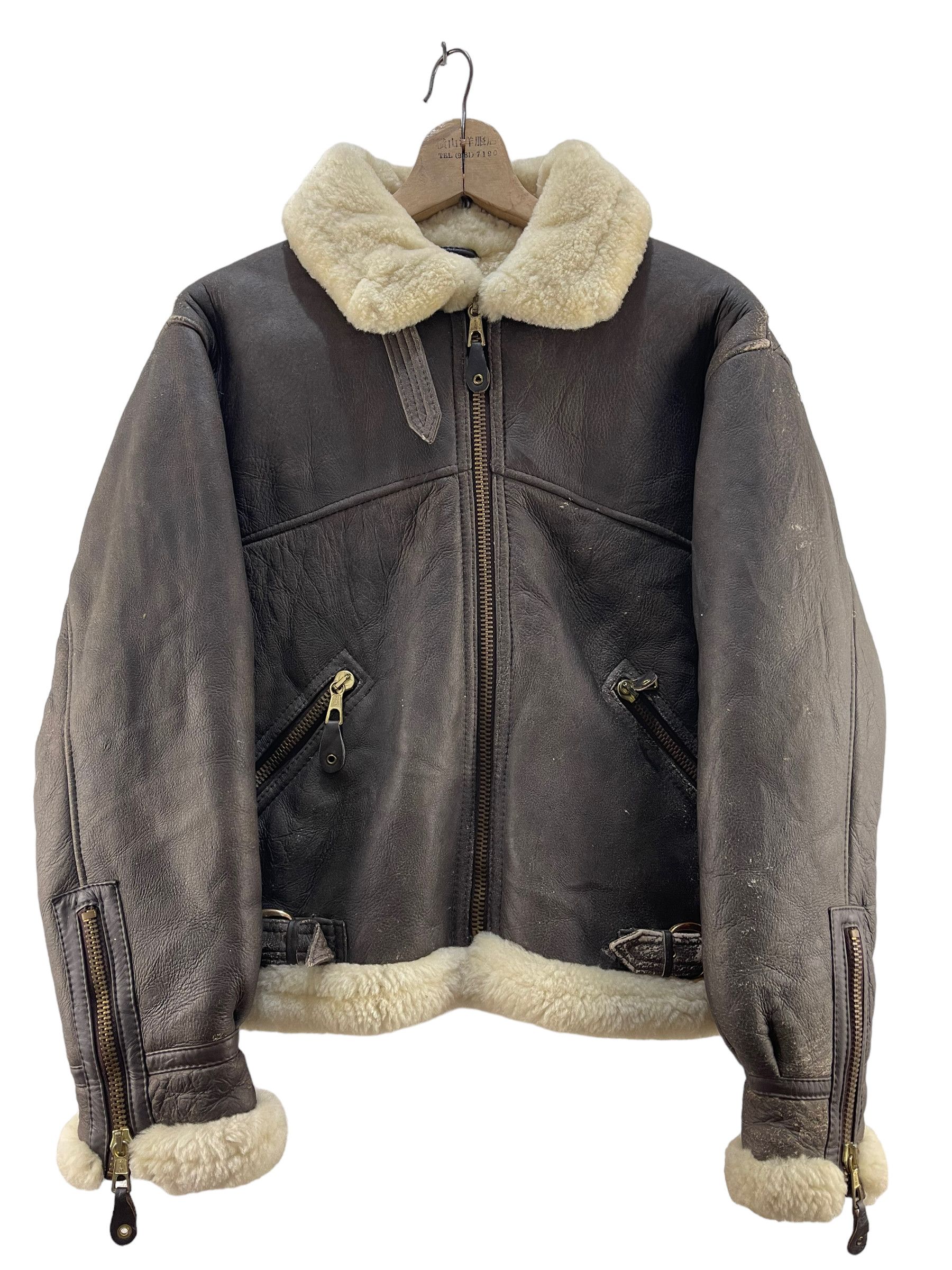 Other Vintage B3 Air Force U.S. Army Style Leather Jacket Size US M / EU 48-50 / 2 - 1 Thumbnail