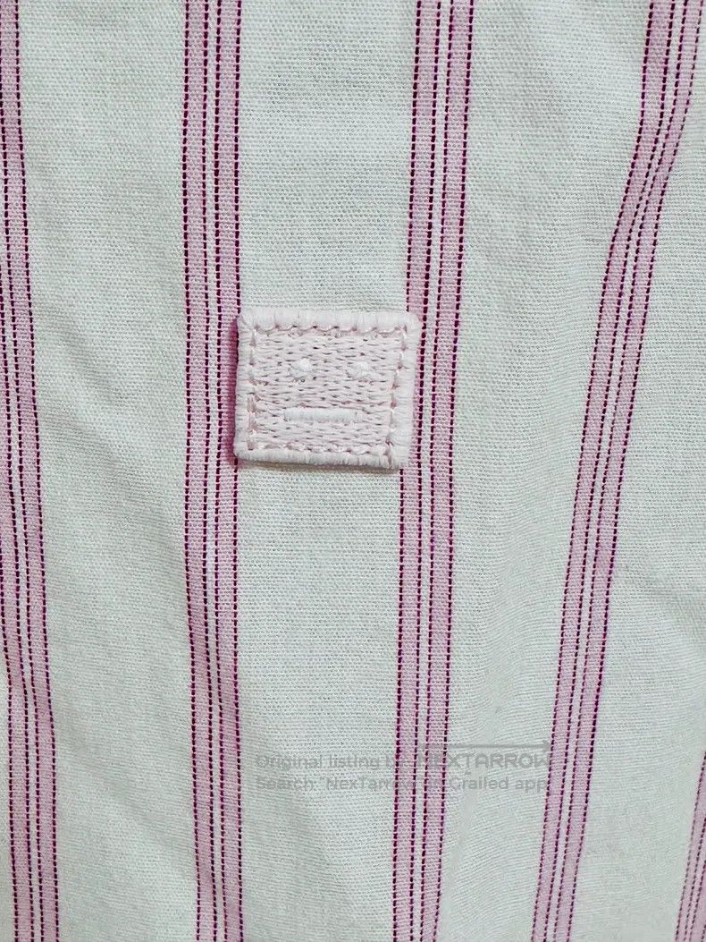 Acne Studios Acne Studios Pink and White Striped Long Sleeve Shirt Size S / US 4 / IT 40 - 3 Thumbnail