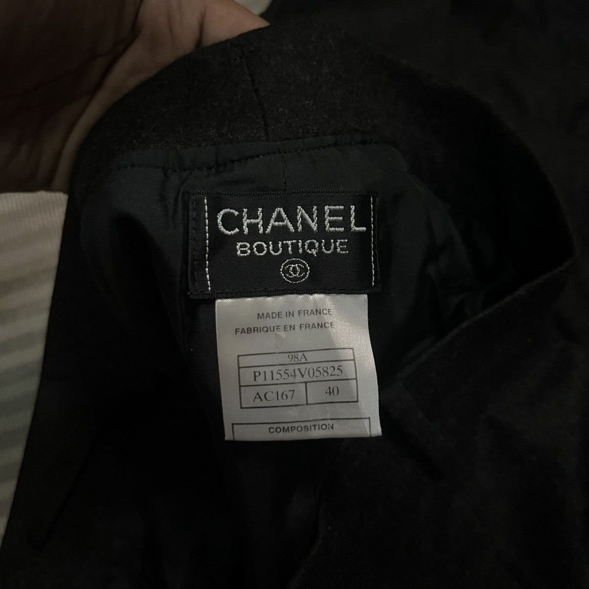 Chanel Vintage 1998 Chanel 98A Wool Cashmere Silk High Waist Pants Size 26" / US 2 / IT 38 - 13 Thumbnail