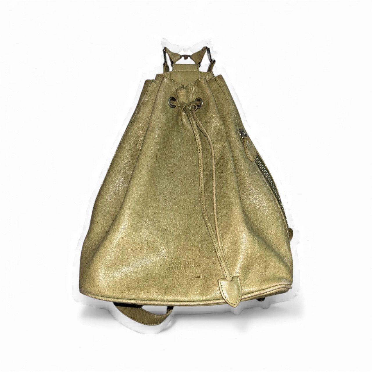 Jean Paul Gaultier Leather Drawstring Backpack Size ONE SIZE - 1 Thumbnail