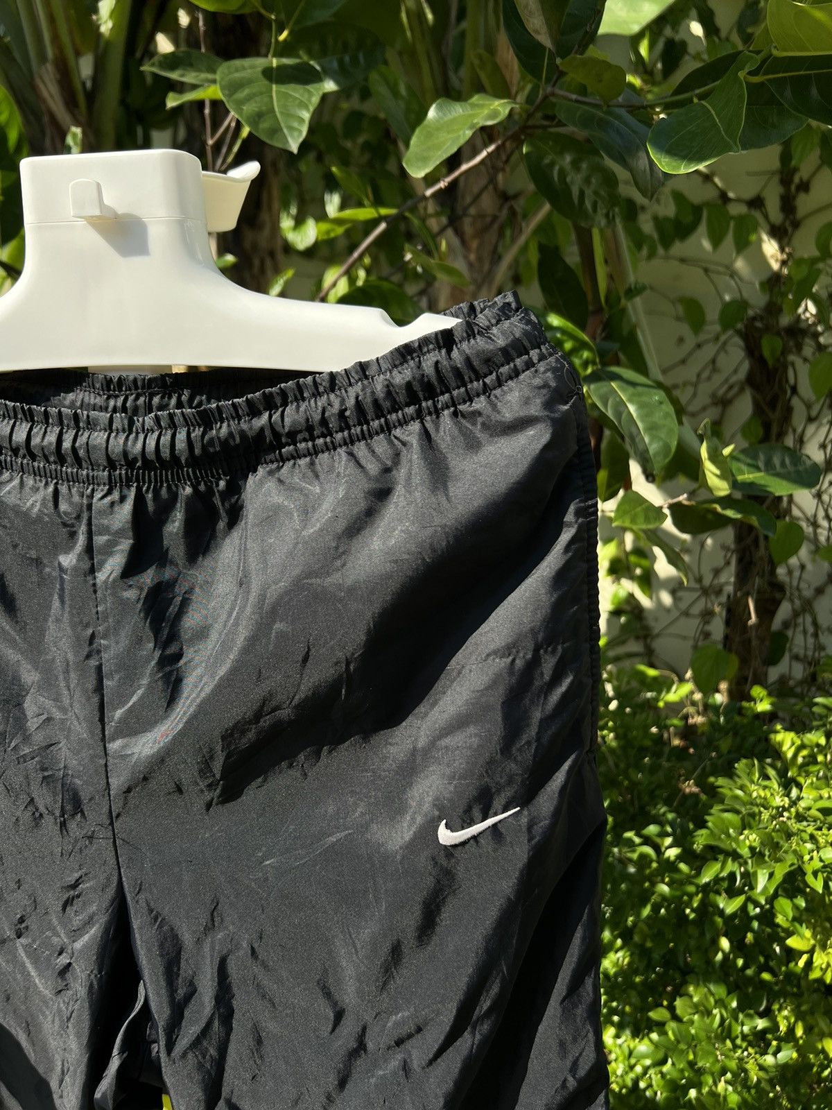 Nike × Vintage 90’s NIKE Y2K BAGGY RETRO RARE SWOOSH LOGO TRACK PANTS Size US 32 / EU 48 - 3 Thumbnail