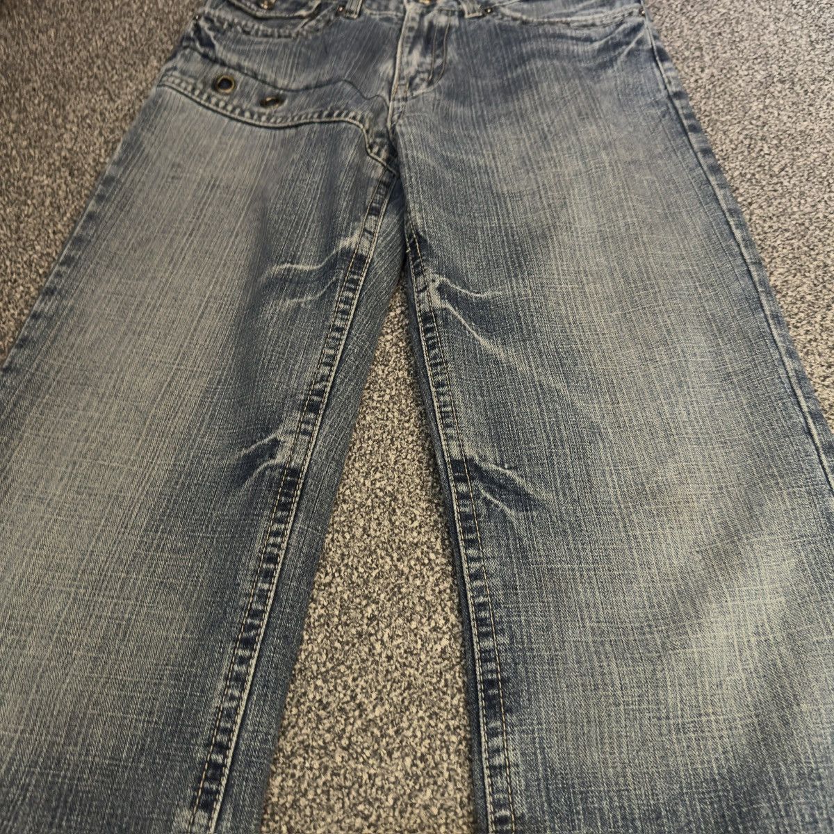 Japanese Brand Y2K Flared Boot Cut Japanese Preton Jean True Religion Style Size US 30 / EU 46 - 4 Thumbnail
