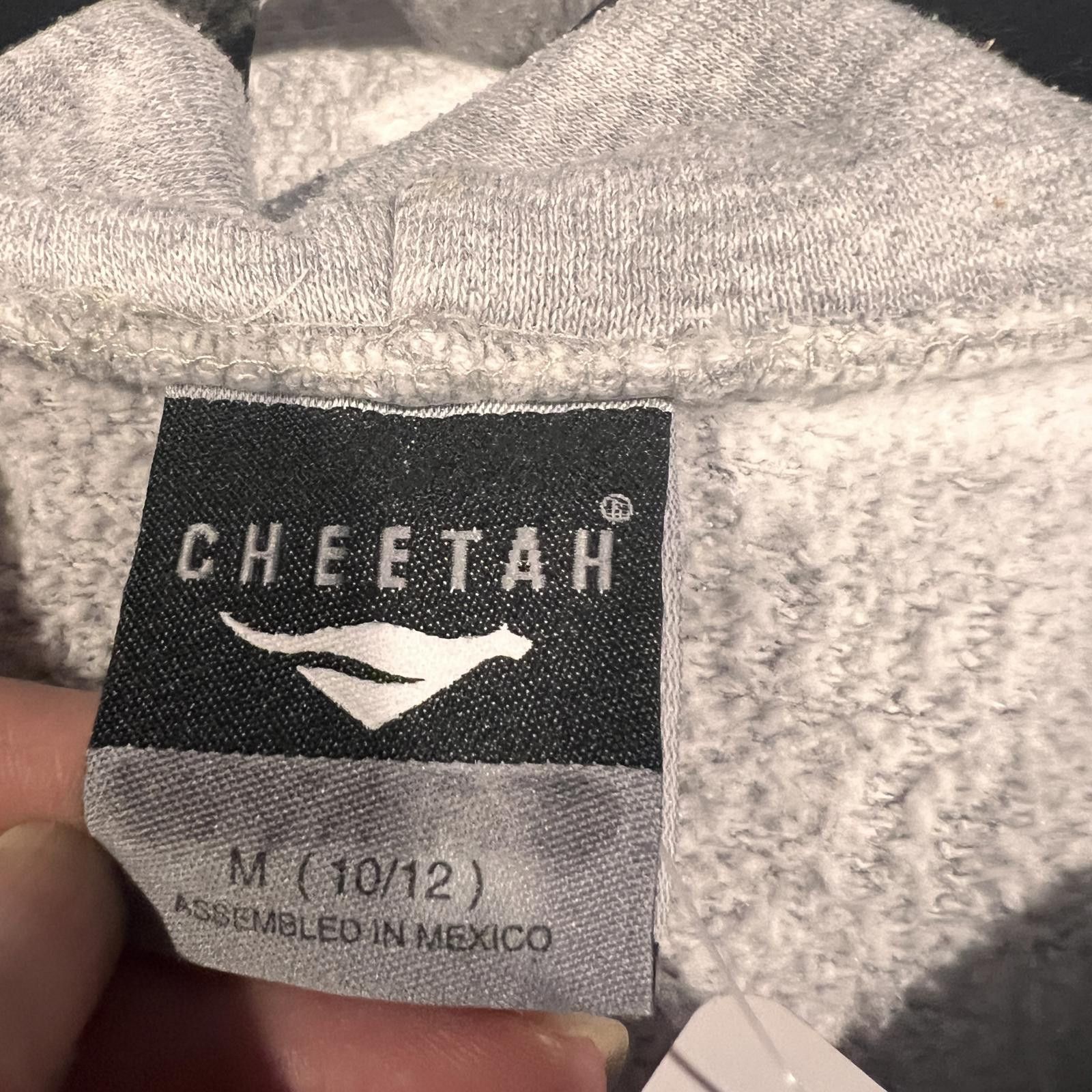 Other Cheetah Medium Gray Zip-Up Hoodie Sweatshirt Size M / US 6-8 / IT 42-44 - 3 Thumbnail
