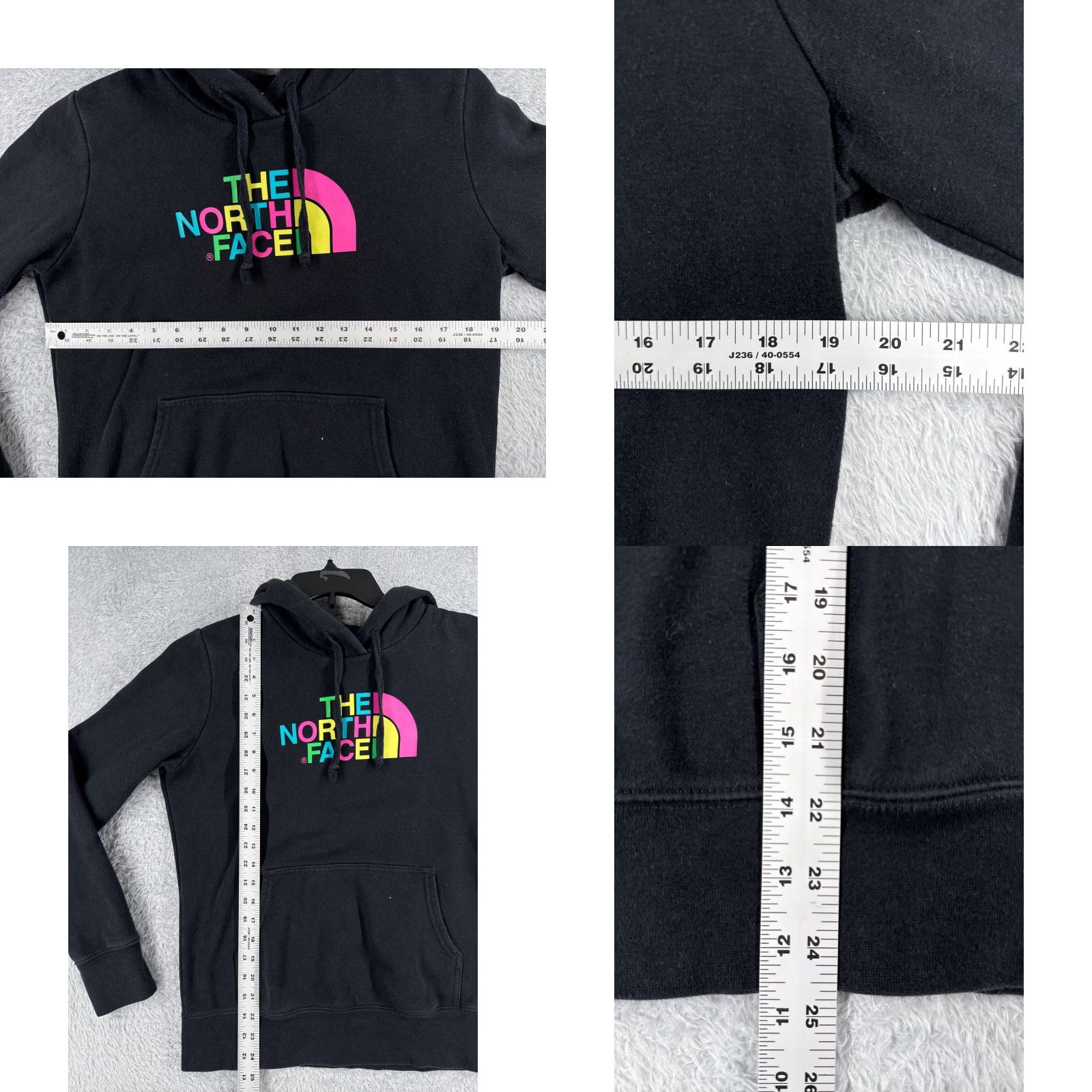 The North Face The North Face Hoodie Womens Medium Black Pullover Sweatshirt Pocket Cotton Blend Size M / US 6-8 / IT 42-44 - 8 Thumbnail