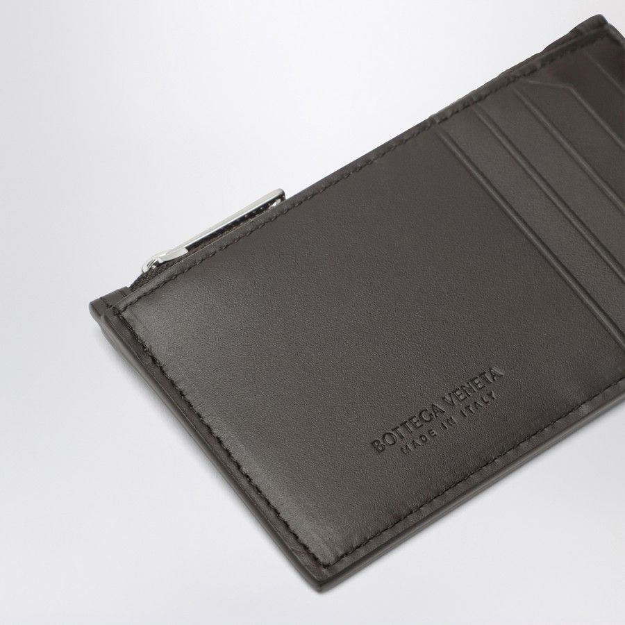 Bottega Veneta o1d2blof0226 Size: OS / Intrecciato Zip Card Holder Brown Size ONE SIZE - 3 Thumbnail