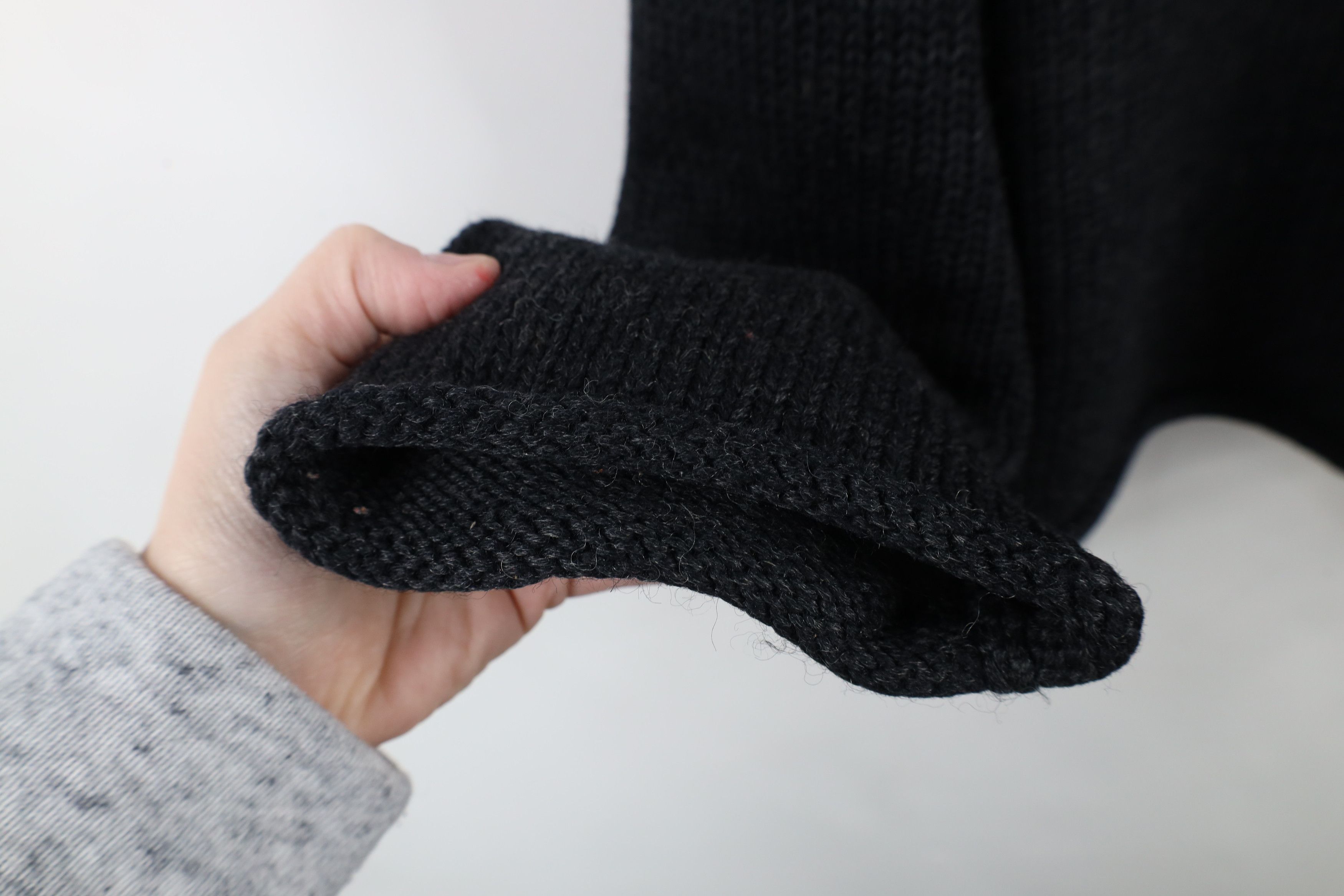 J.Crew × Vintage Vintage 90s J Crew Marled Wool Knit Turtleneck Sweater Size L / US 10 / IT 46 - 6 Thumbnail