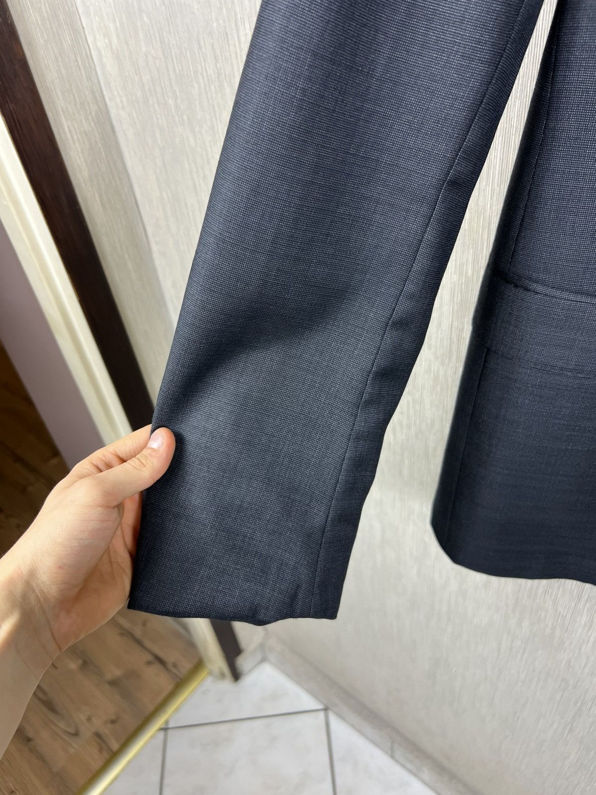 Ermenegildo Zegna Ermenegildo Zegna trofeo wool suit blazer jacket dark grey Size 44R - 9 Thumbnail