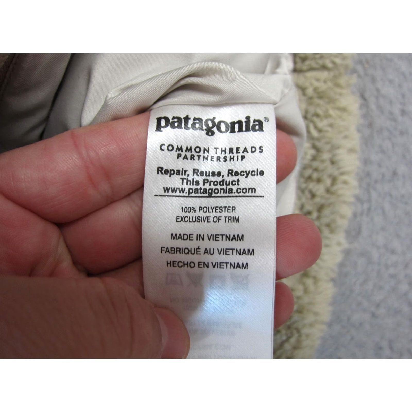 Patagonia Patagonia Vest Womens Small Beige Los Gatos Sherpa Fleece Full Zip Retro Pile Size S / US 4 / IT 40 - 6 Thumbnail