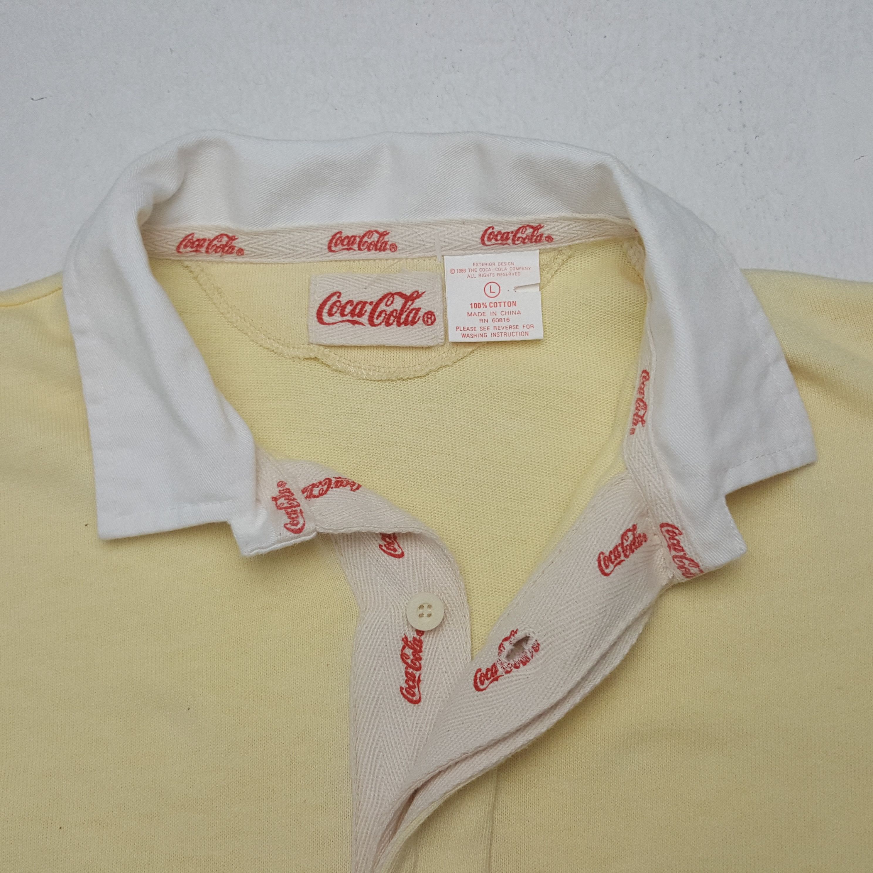 Coca Cola × Vintage Vintage Coca Cola Polos Shirt Size US L / EU 52-54 / 3 - 4 Thumbnail