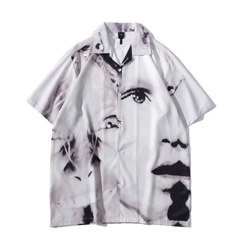 Japanese Brand × Vintage Vintage Outdoor Summer Hawaiian Blouse Shirt Dark Icon Size US M / EU 48-50 / 2 - 1 Thumbnail