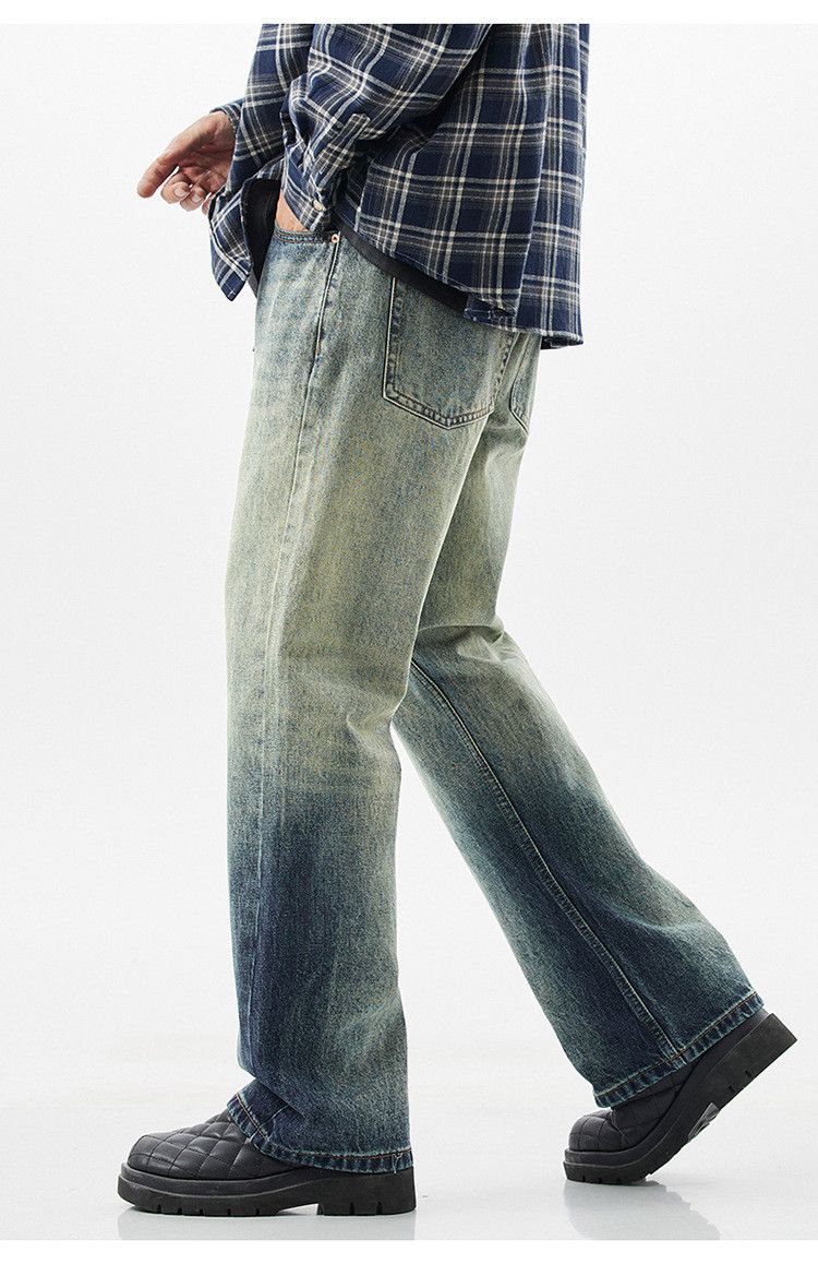 Japanese Brand × Jean Vintage loose straight casual versatile gradient jeans Size US 32 / EU 48 - 2 Thumbnail