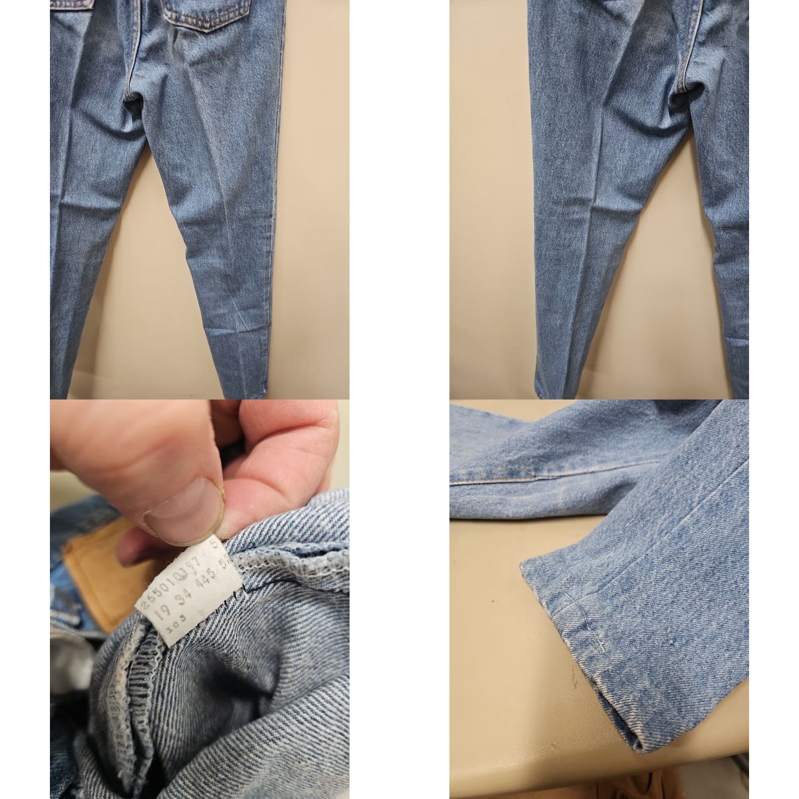 Levi's VINTAGE Levi's 501's Jeans Womens 23x30 ButtonFly Denim Blue 80s Logo Classic Vintage Fashion Streetwear Western Rugged Wear Casual Workwear Women Size 40" / US 18 - 8 Thumbnail