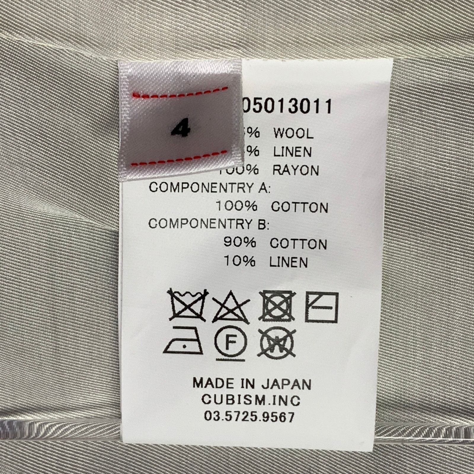 Visvim Size L Yardbird Grey Wool Linen Notch Lapel Sport Coat Size 42R - 8 Thumbnail