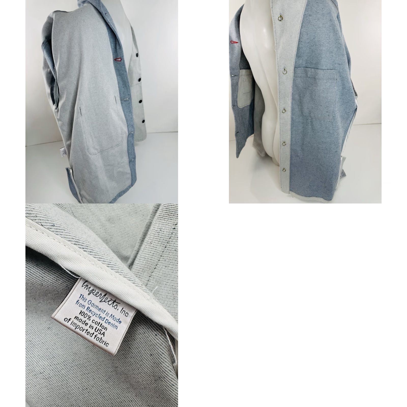 Nordstrom IMPERFECTS Denim Shaw Collar Mens M Jacket Size US M / EU 48-50 / 2 - 8 Thumbnail