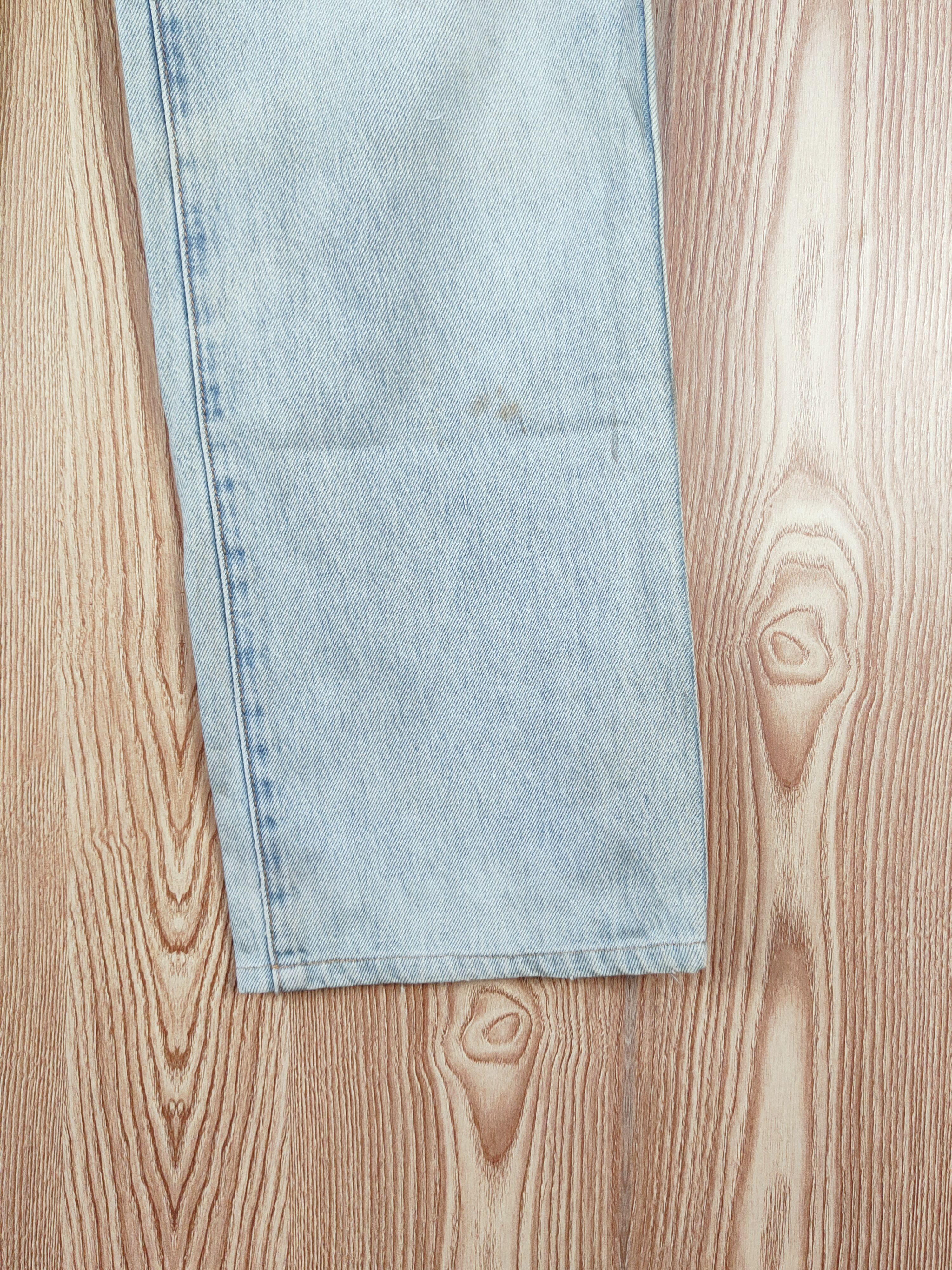Japanese Brand Maverick Light Blue Distressed Ripped Jeans #W219 Size US 34 / EU 50 - 6 Thumbnail