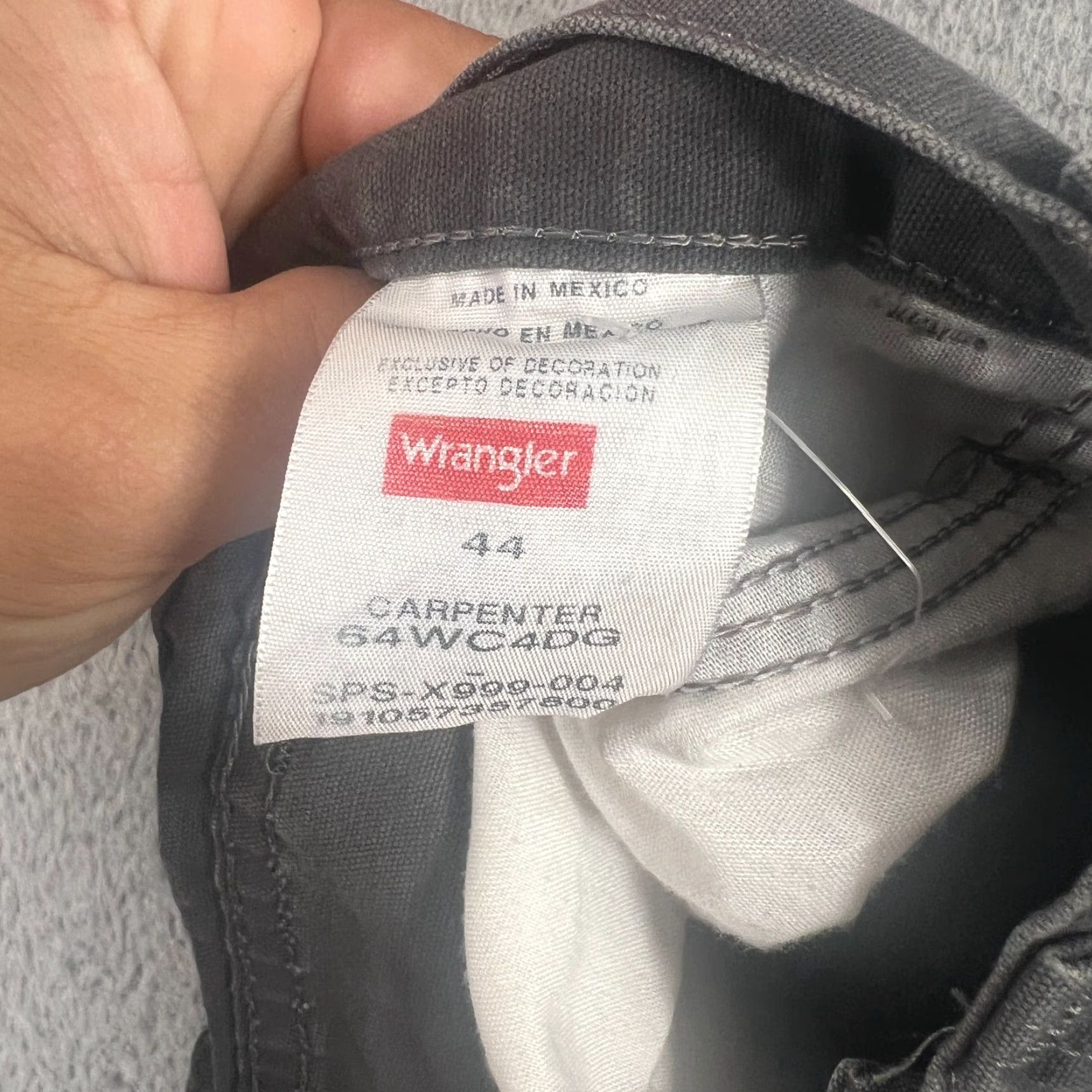 Wrangler VINTAGE Wrangler Carpenter Shorts Mens Size 44 Gray Workwear Cargo Denim Size US 44 / EU 60 - 6 Thumbnail