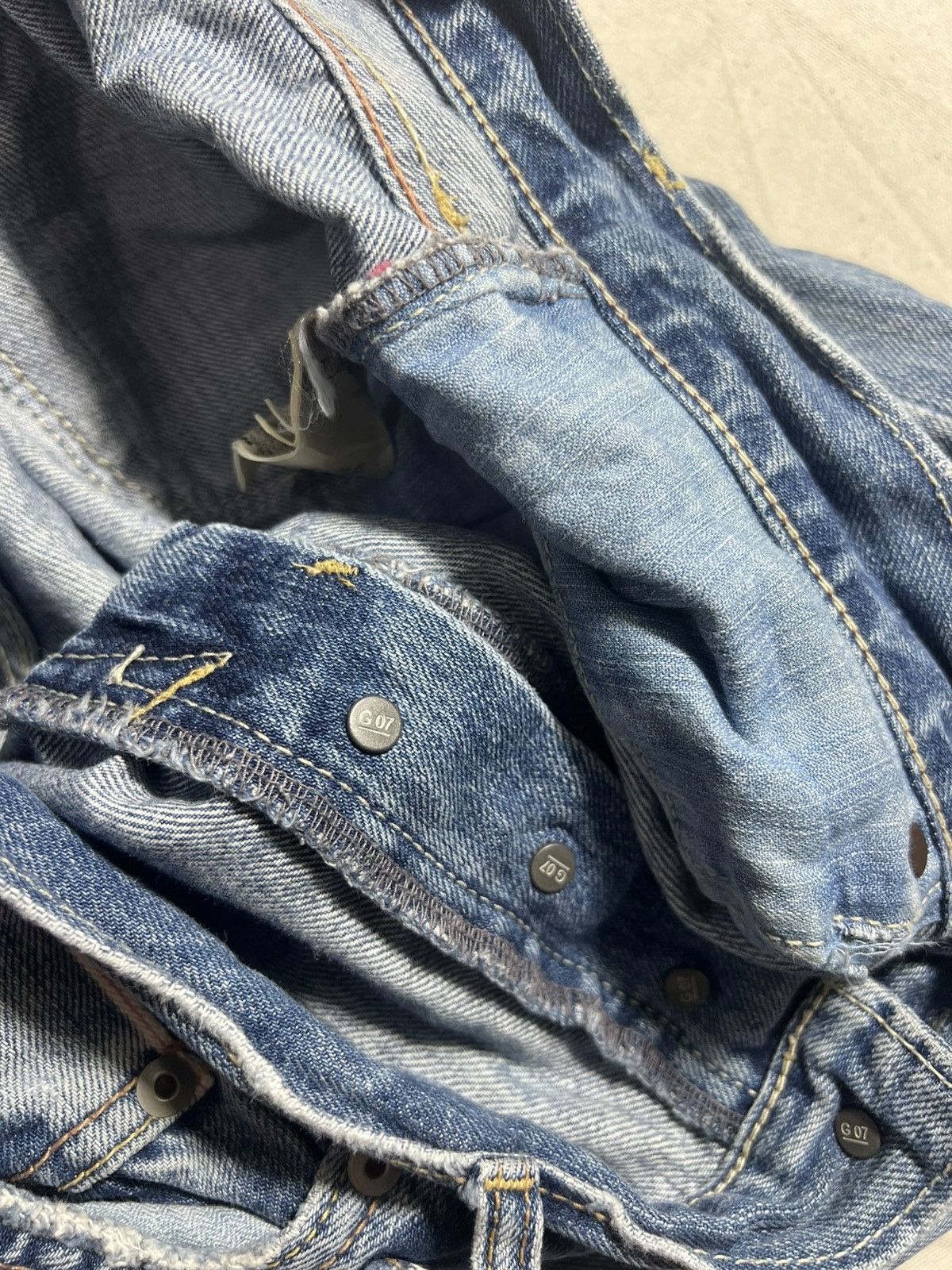 GOA Vintage Goa Selvedge Distressed Denim Size US 31 - 9 Thumbnail