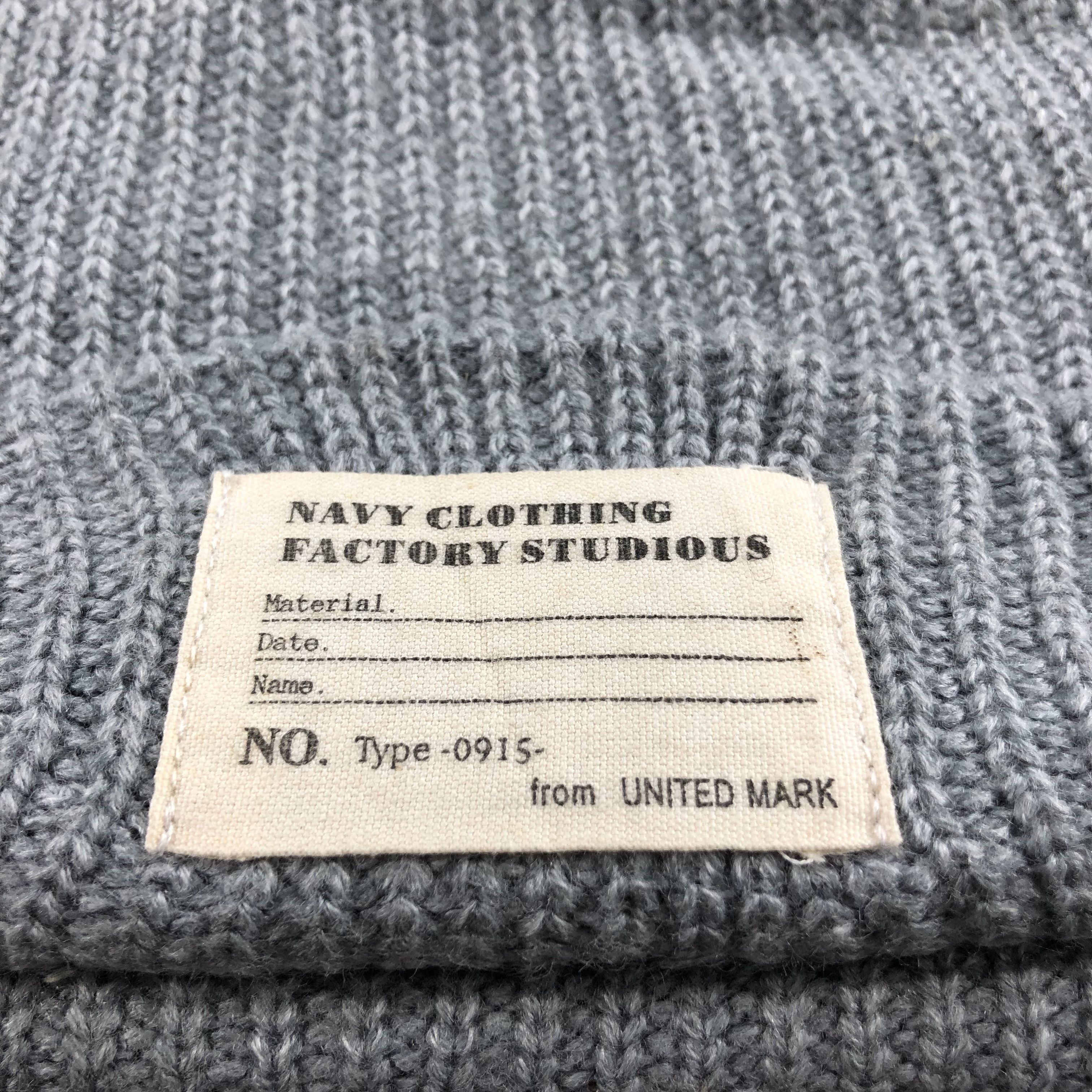 Vintage Navy Clothing Factory Beanie Snowcap Snow Hat B252 Size ONE SIZE - 4 Thumbnail