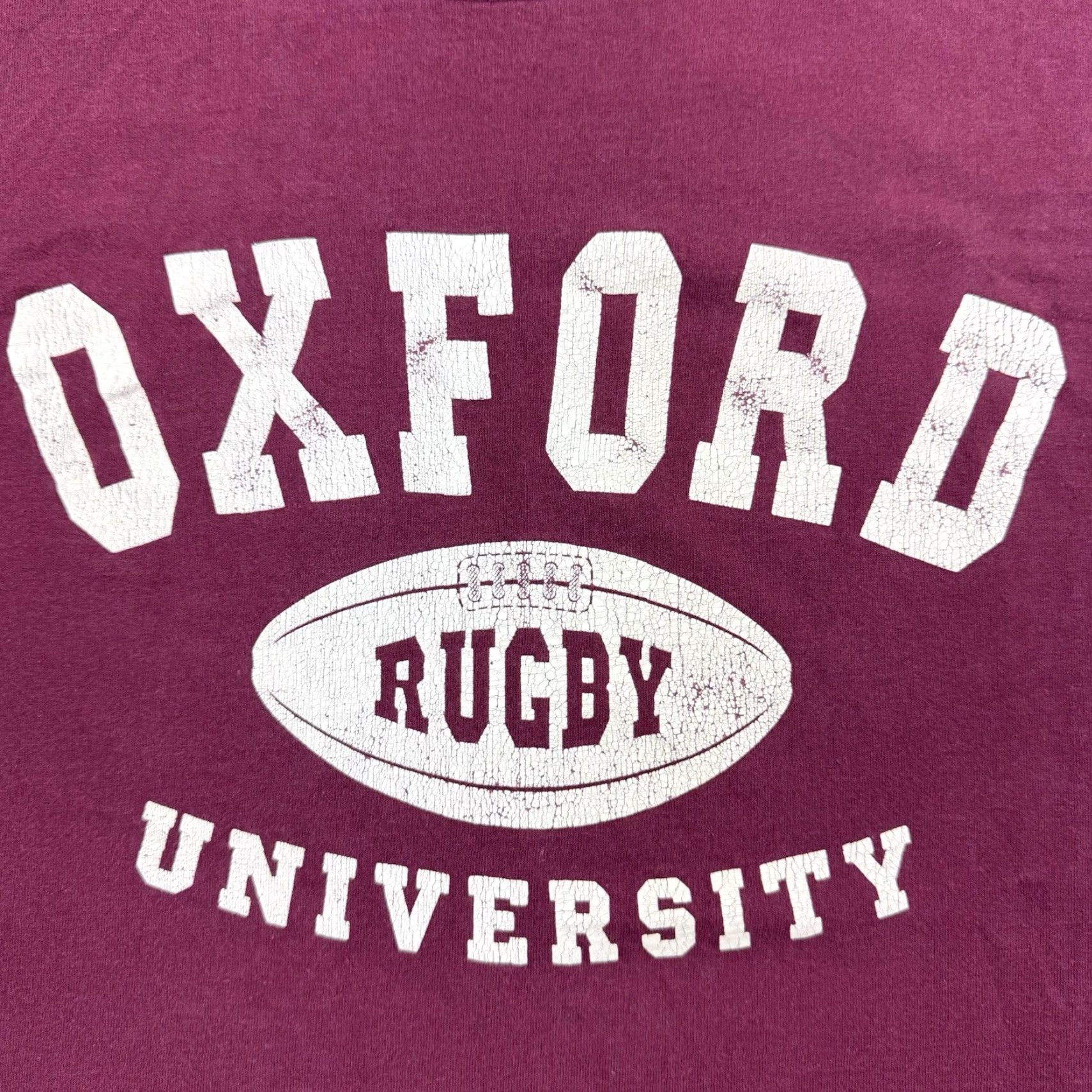 Vintage VINTAGE Oxford University Rugby T Shirt Adult Large College British Made School Shirt Mens Red 90s, University, College, School Oxford Shirt Mens Size US L / EU 52-54 / 3 - 2 Thumbnail