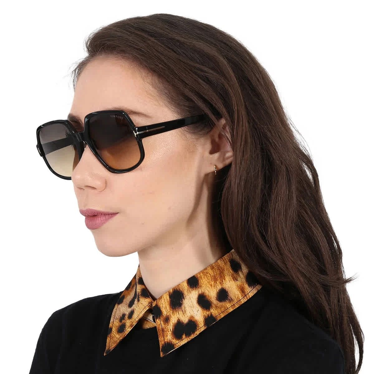Tom Ford NEW TOM FORD DELPHINE-02 TF992 01B SUNGLASSES FT0992/S Size ONE SIZE - 3 Thumbnail